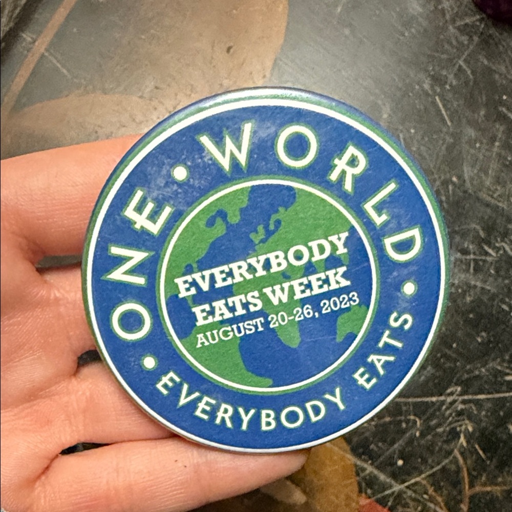 2023 One World Everybody Eats Week Button